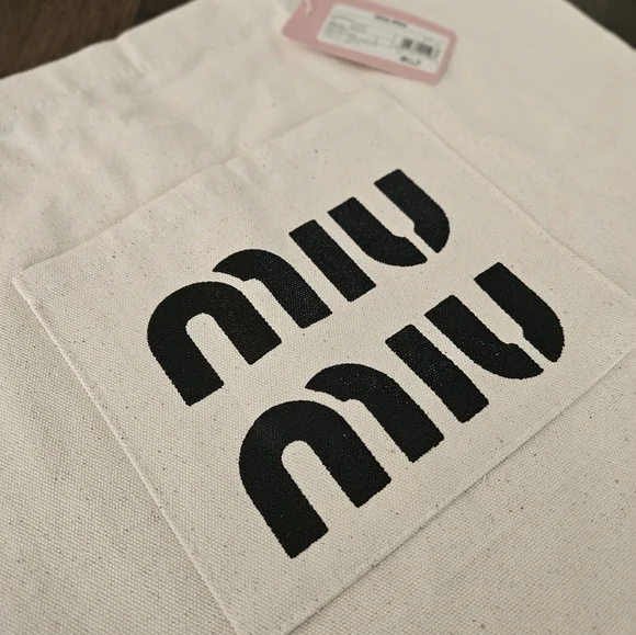 NWT Miu Miu Beige Tote Bag - Picture 5 of 10